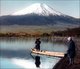 Japan: Mount Fuji from the snowy shore of Lake Yamanaka, Yamanashhi Prefecture, c.1910